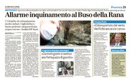 18-12-2013 Il Giornale di Vicenza-Allarme inquinamento al Buso della Rana.